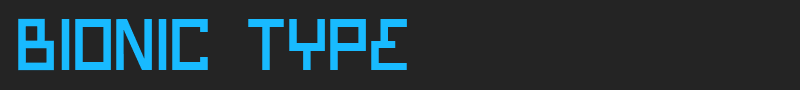 Bionic Type font